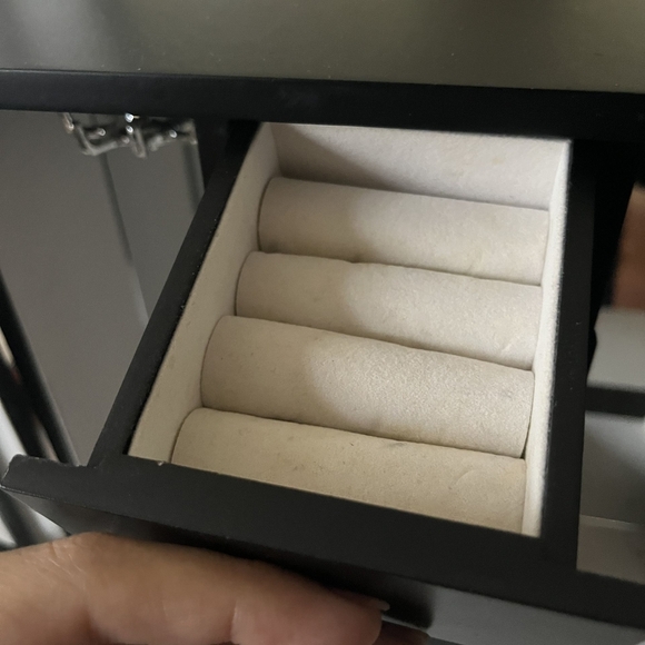 Wood & Glass Jewelry Armoire - Picture 4 of 7